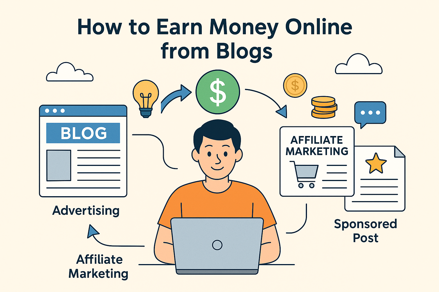 How to earn money through blogging